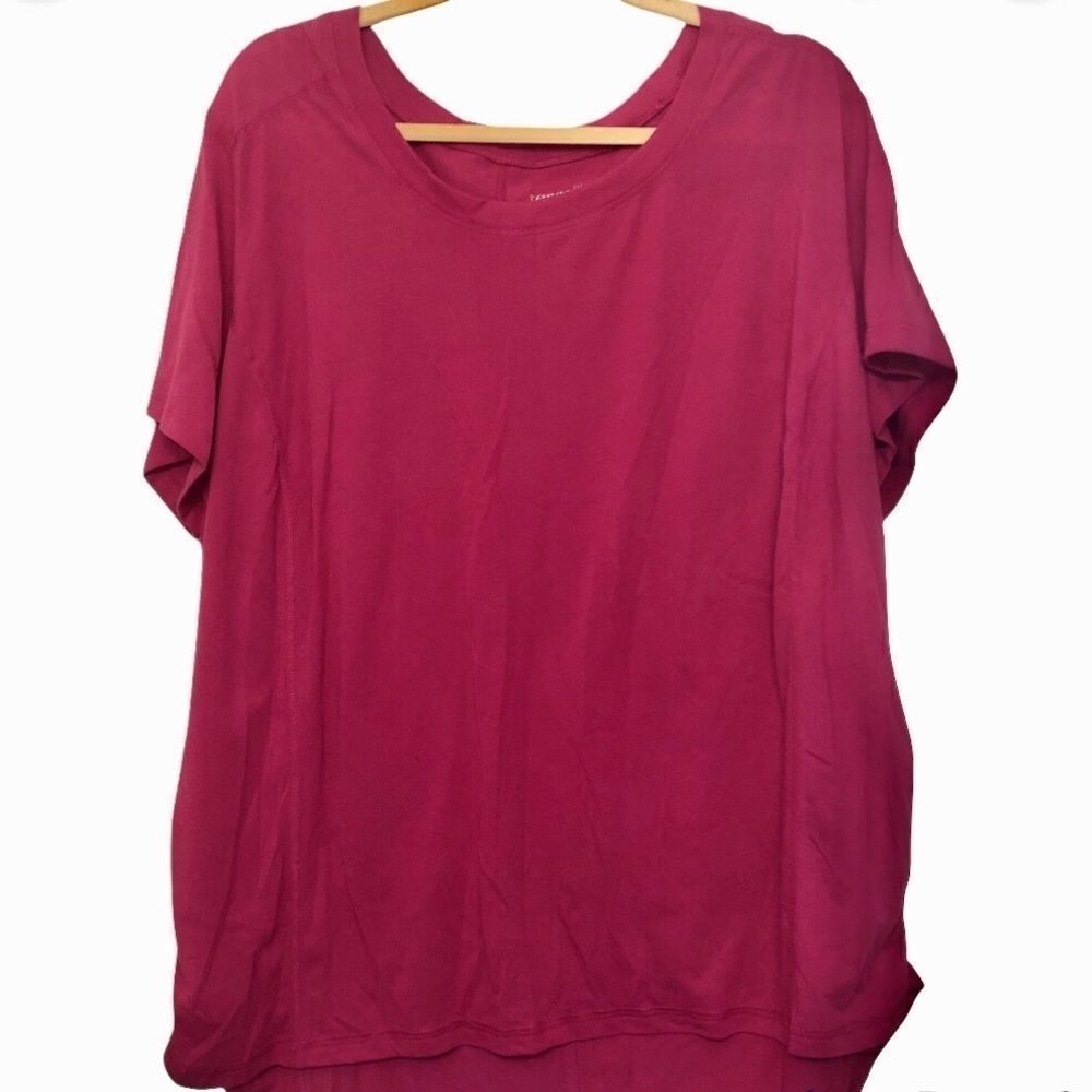 Terra & Sky hot pink everyday T-shirt cheap Plus size 2XL-22W